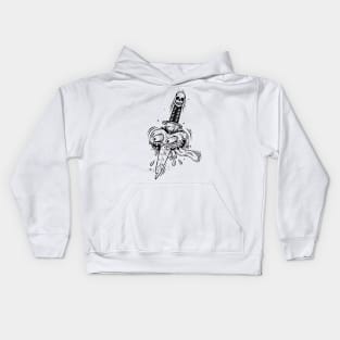 Heart and knife Kids Hoodie